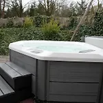 度假居 De Elysium 4-persoons Met Bubbelbad Binnen En Buiten Hotspring Bad, Sauna, Sunshower, Stadstuin, Wifi *