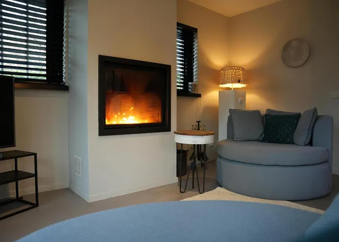 De Elysium 4-persoons Met Bubbelbad Binnen én Buiten Hotspring Bad, Sauna, Sunshower, Stadstuin, Wifi Сasa de vacaciones *