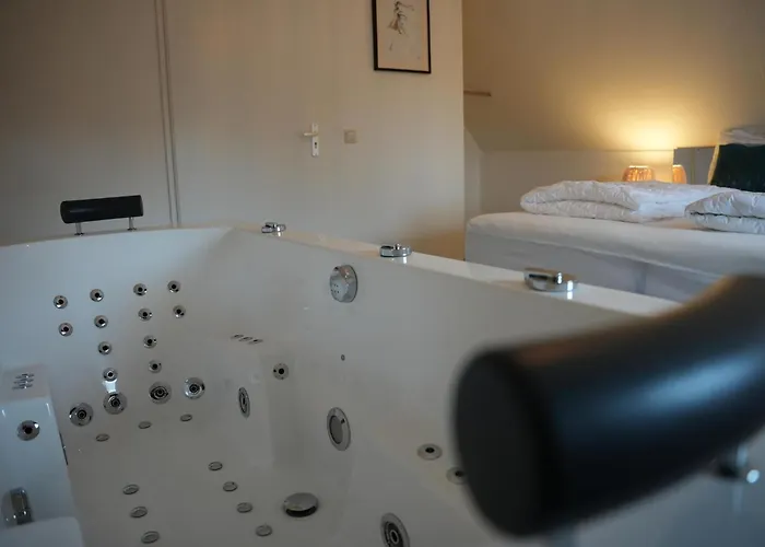 Сasa de vacaciones De Elysium 4-persoons Met Bubbelbad Binnen én Buiten Hotspring Bad, Sauna, Sunshower, Stadstuin, Wifi *